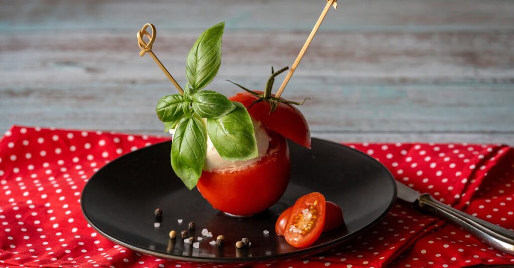 Avoid Party Stress with Easy Caprese Skewers with Balsamic Glaze