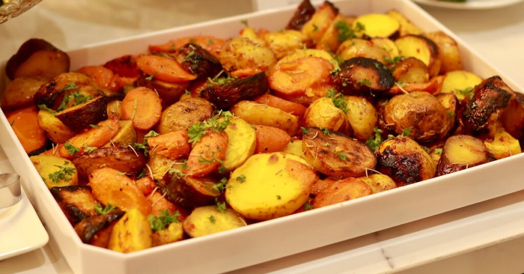 Baked Cod with Roasted Vegetables and Herbs Ended Dinner Battles
