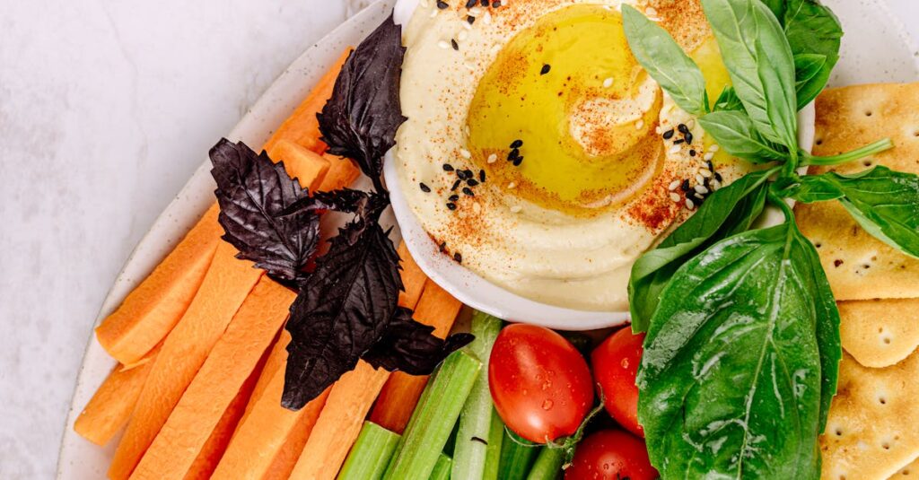 Quick Mediterranean Hummus and Veggie Platter Saves Busy Weeknights