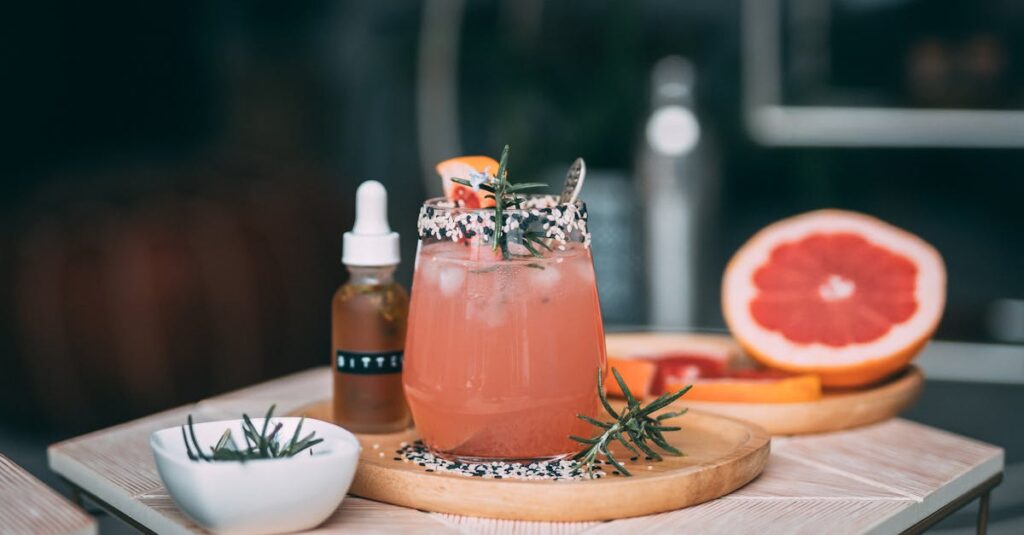 Sparkling Grapefruit Rosemary Spritzer Solved My Boring Evening Routine