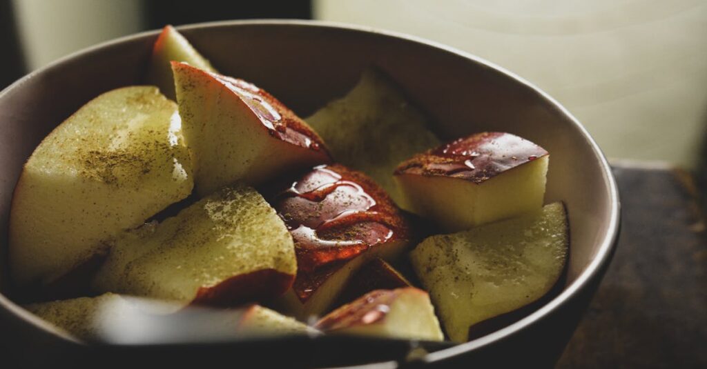 Stop Sugar Cravings with Apple Slices with Almond Butter and Cinnamon