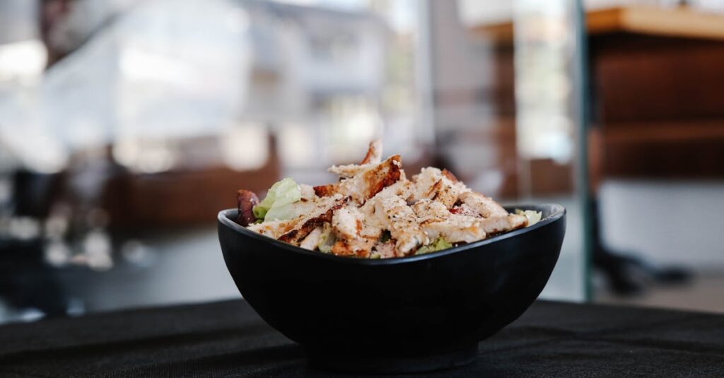 Serve a Perfect Simple Greek Salad with Grilled Chicken in Minutes